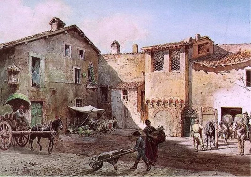 Posterula di Onorio a Via Giulia (rione V Ponte)